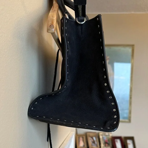 Rebecca Minkoff Black Tote with Silver Studs - Picture 5 of 5